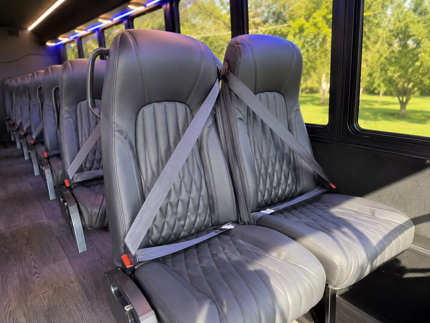20 passenger minibus interior