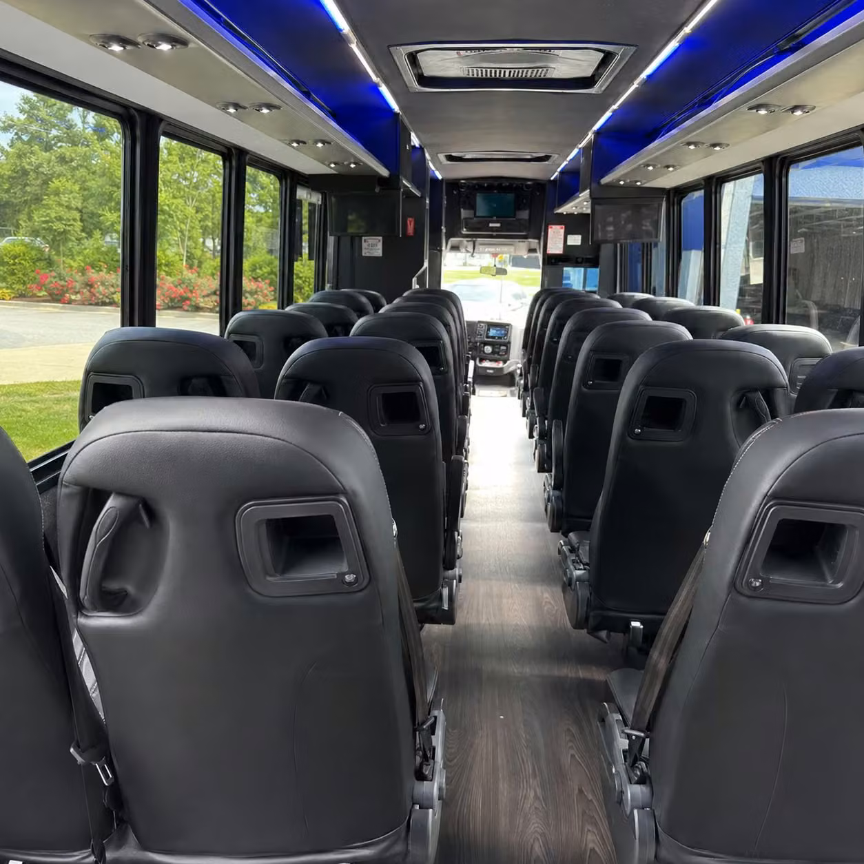 28 passenger minibus inside