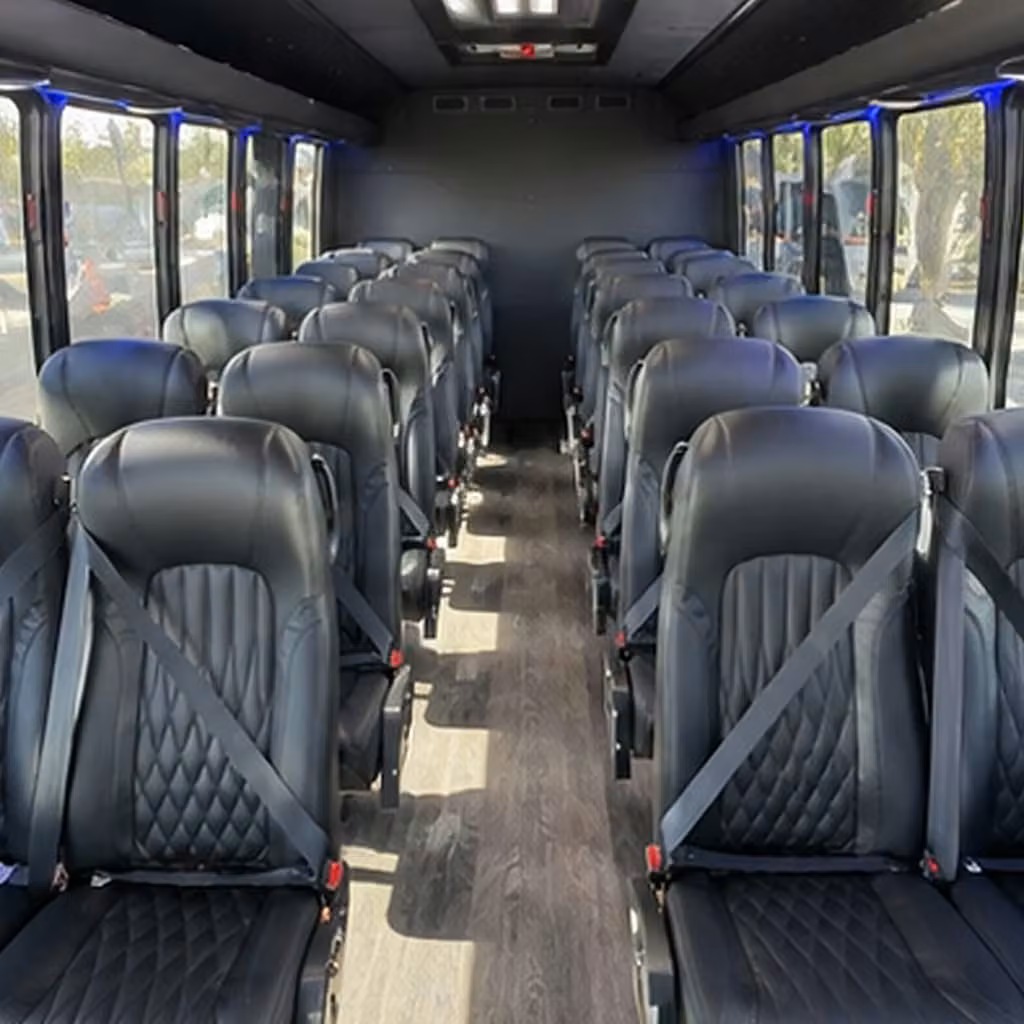 35 passenger minibus inside