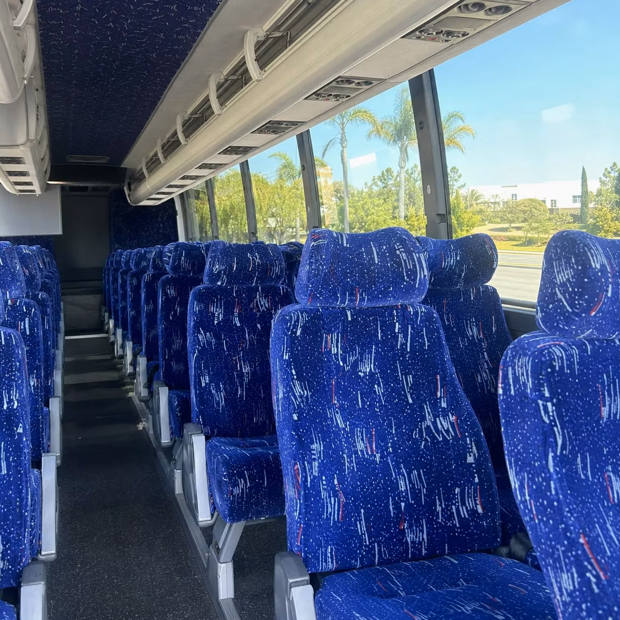 ogden charter bus rental interior
